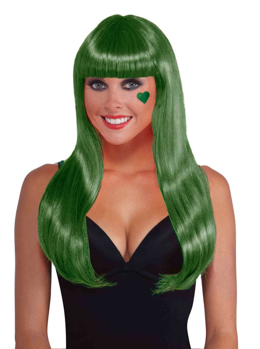 Neon Green Women Long Wig by Forum Novelties only at  TeeJayTraders.com