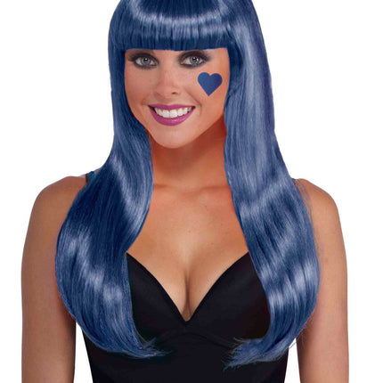 Royal Blue Women Long Wig by Forum Novelties only at  TeeJayTraders.com