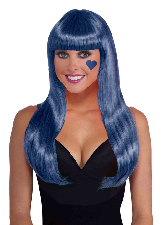 Royal Blue Women Long Wig by Forum Novelties only at  TeeJayTraders.com