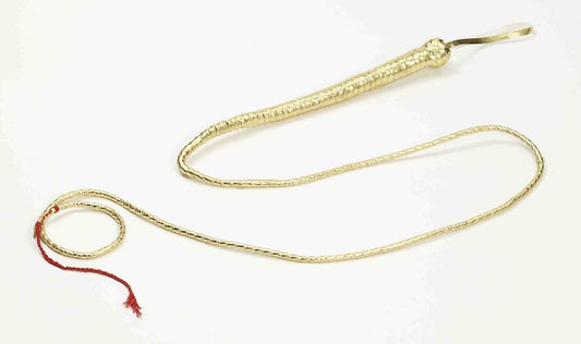 6 Inches Metallic Gold Whip by Forum Novelties only at  TeeJayTraders.com