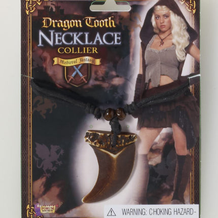 Medieval Fantasy Dragon Tooth Necklace by Forum Novelties only at  TeeJayTraders.com