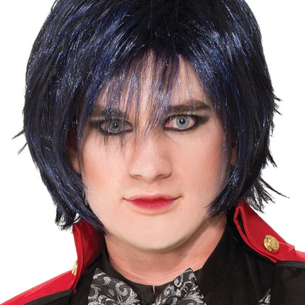 Adult Men's Indigo Night Ring Master Wig