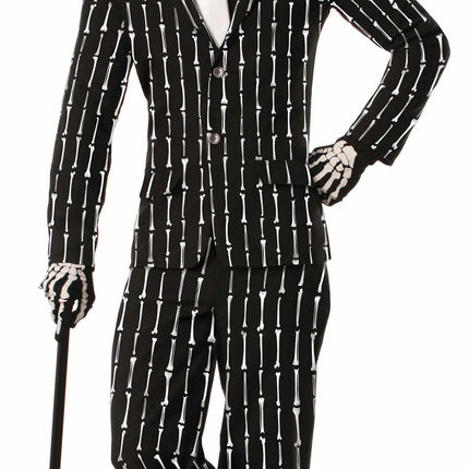 Bone Pin Stripe Men Ghoulish Halloween Costume by Forum Novelties only at  TeeJayTraders.com