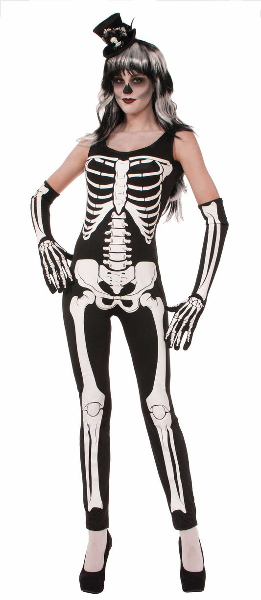 Sexy Skeleton Print Women Bodysuit by Forum Novelties only at  TeeJayTraders.com