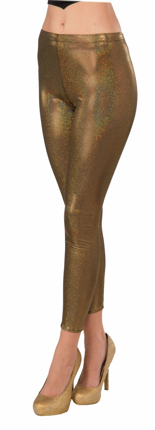 Futuristic Gold Leggings by Forum Novelties only at  TeeJayTraders.com