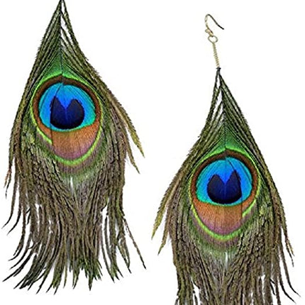 Peacock Earrings by Forum Novelties only at  TeeJayTraders.com