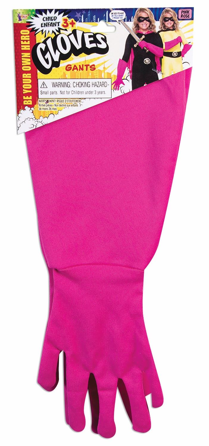 Hero Gauntlet Kids Gloves Pink by Forum Novelties only at  TeeJayTraders.com