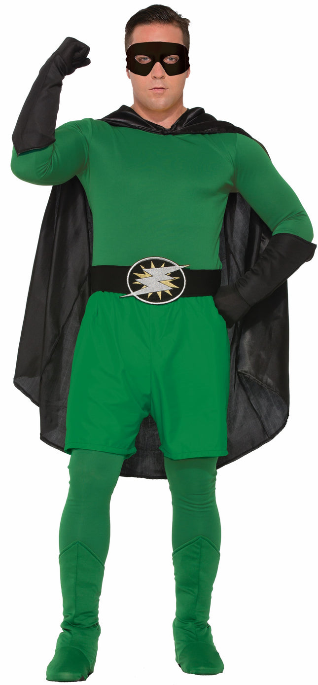 Hero  Boxer Shorts Adults Green by Forum Novelties only at  TeeJayTraders.com