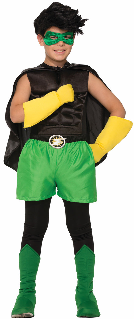 Hero  Kids Shorts Green by Forum Novelties only at  TeeJayTraders.com