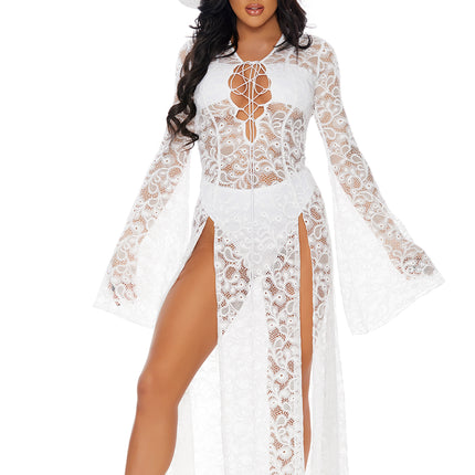 Cast Spell White Witch Woman Costume by Forplay Costumes only at  TeeJayTraders.com - Image 3