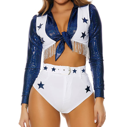 Seeing Stars Cheerleader Woman Costume by Forplay Costumes only at  TeeJayTraders.com - Image 3