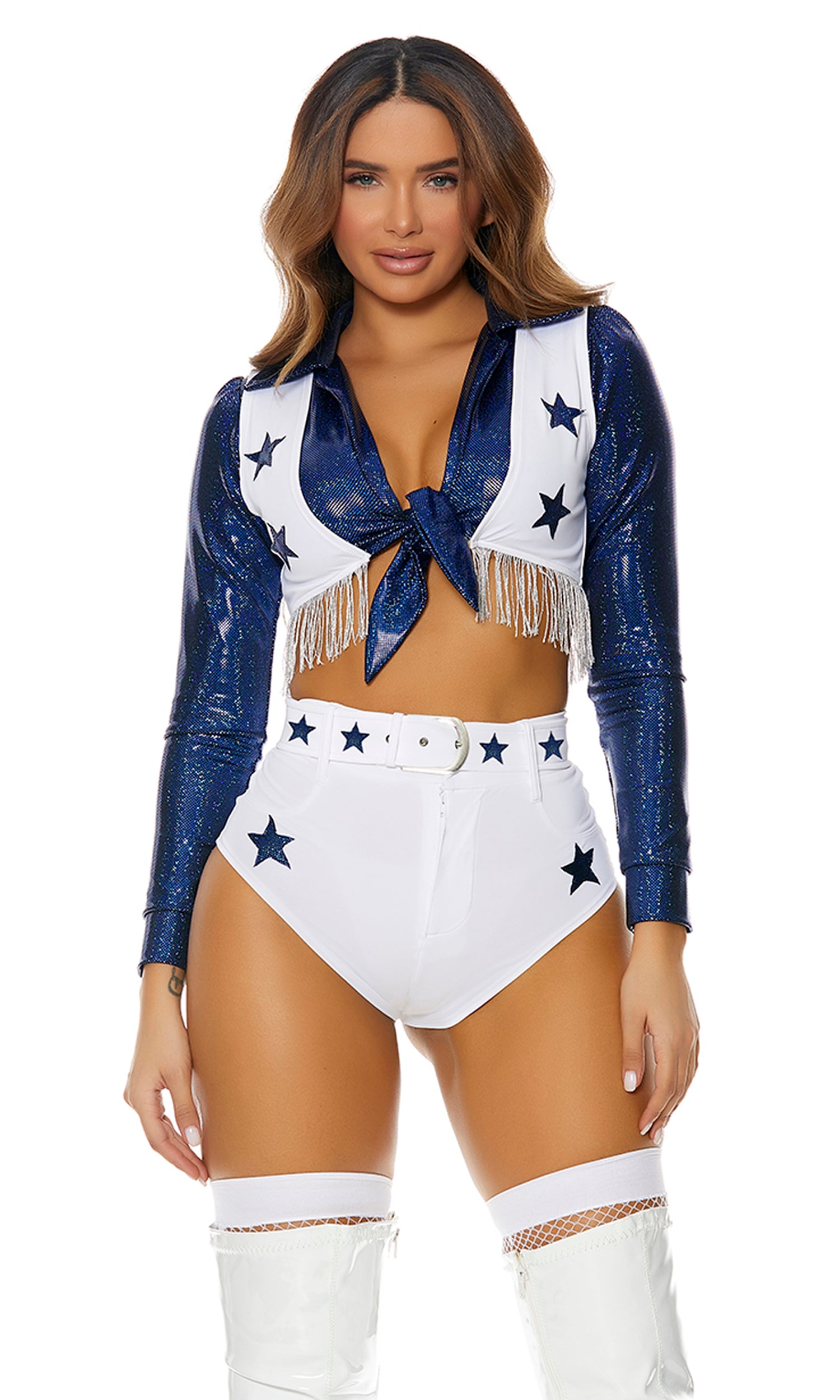 Seeing Stars Cheerleader Woman Costume by Forplay Costumes only at  TeeJayTraders.com - Image 3