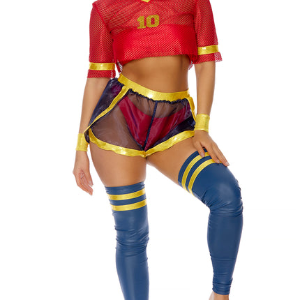 Soccer Player Woman Costume by Forplay Costume only at  TeeJayTraders.com - Image 3