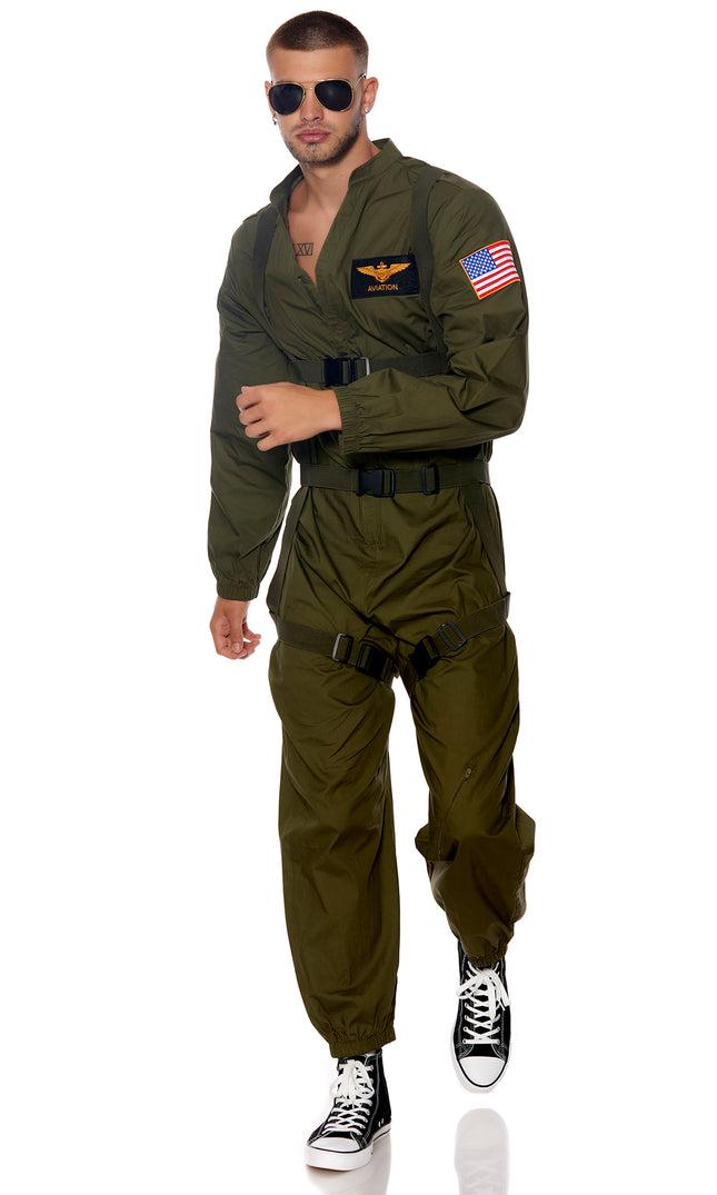 Flight Or Fight Men Aviation Costume by Forplay Costumes only at  TeeJayTraders.com