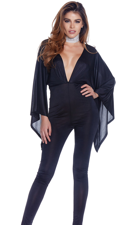 Sent From Heaven Women Jumpsuit Black by Forplay Costumes only at  TeeJayTraders.com