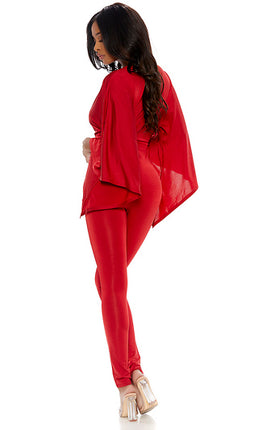Sent From Heaven Women Jumpsuit Red by Forplay Costumes only at  TeeJayTraders.com - Image 3