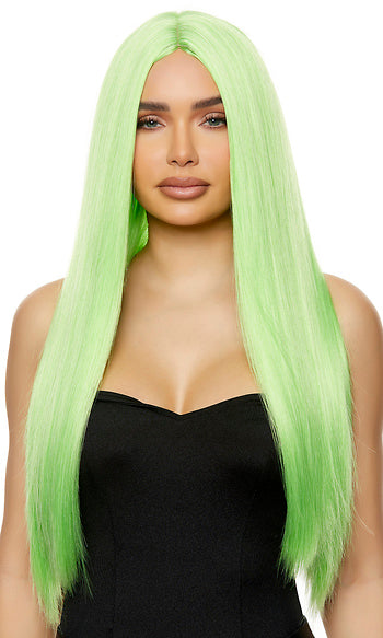 Light Green  Straight Wig by Forplay Costumes only at  TeeJayTraders.com