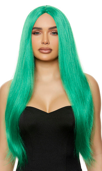 Green Straight Wig by Forplay Costumes only at  TeeJayTraders.com