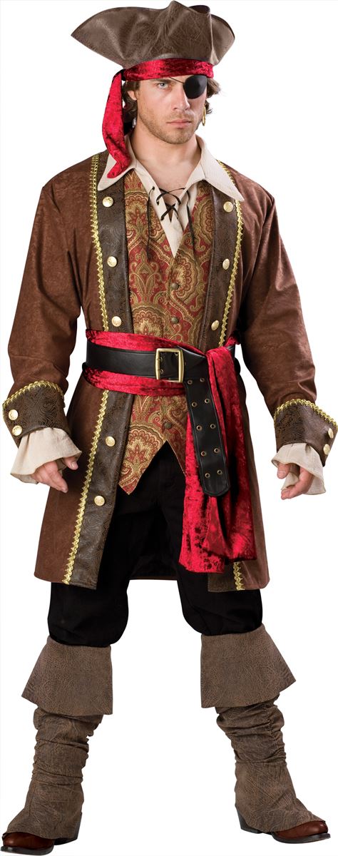 Captain Skullduggery Men Pirate Costume by Incharacter Costumes only at  TeeJayTraders.com