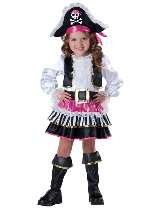 Pirate Girl Deluxe Toddler Costume by Incharacter Costume only at  TeeJayTraders.com