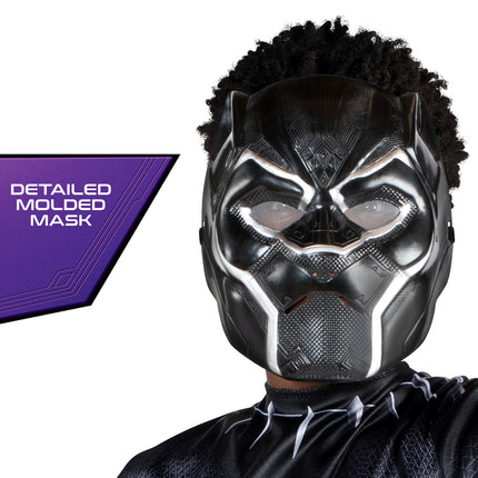 Black Panther Boys Marvel Hero Wakanda King Costume by Jazzware Costumes only at  TeeJayTraders.com - Image 3