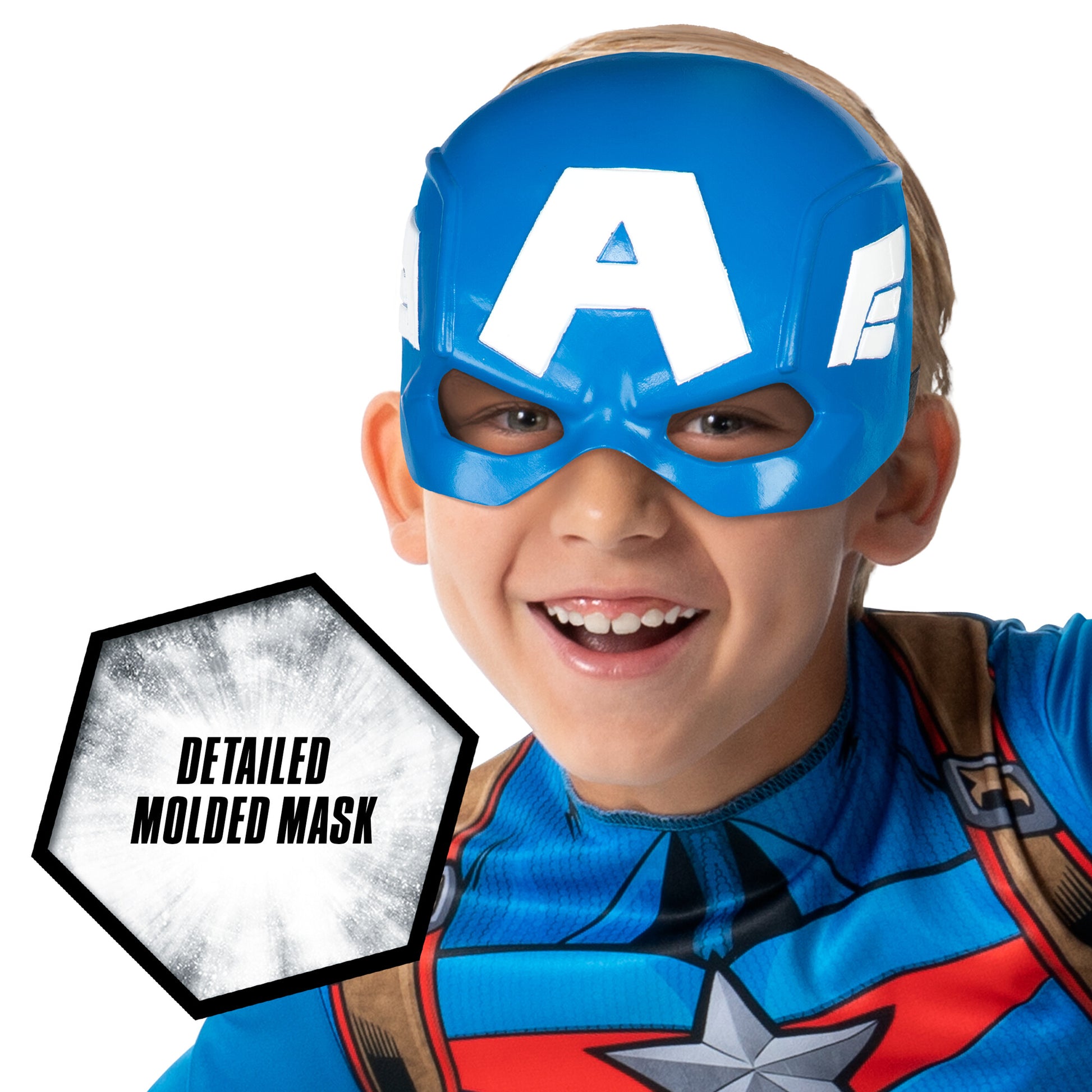 Captain America Marvel Hero Boys Costume by Jazzware Costumes only at  TeeJayTraders.com - Image 3