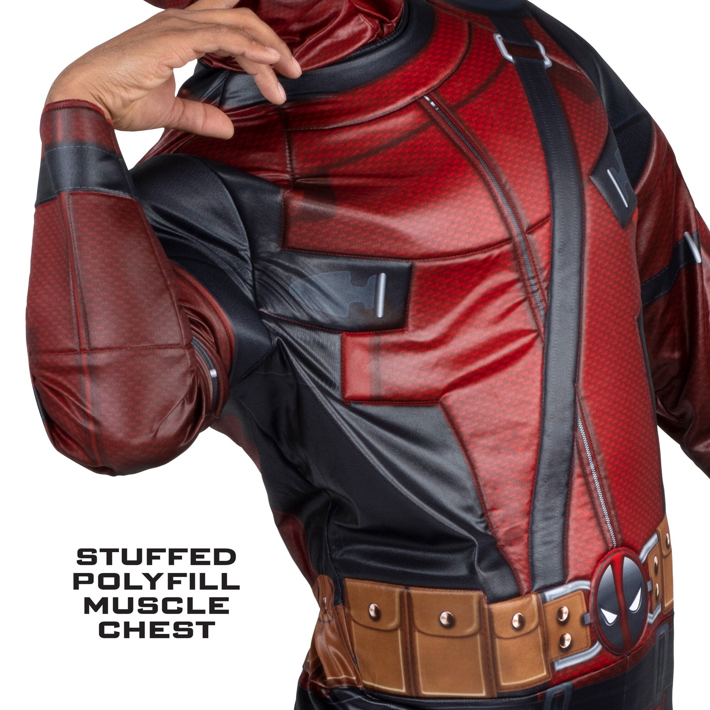 Deadpool Men Qualux Costume by Jazware Costumes only at  TeeJayTraders.com - Image 3