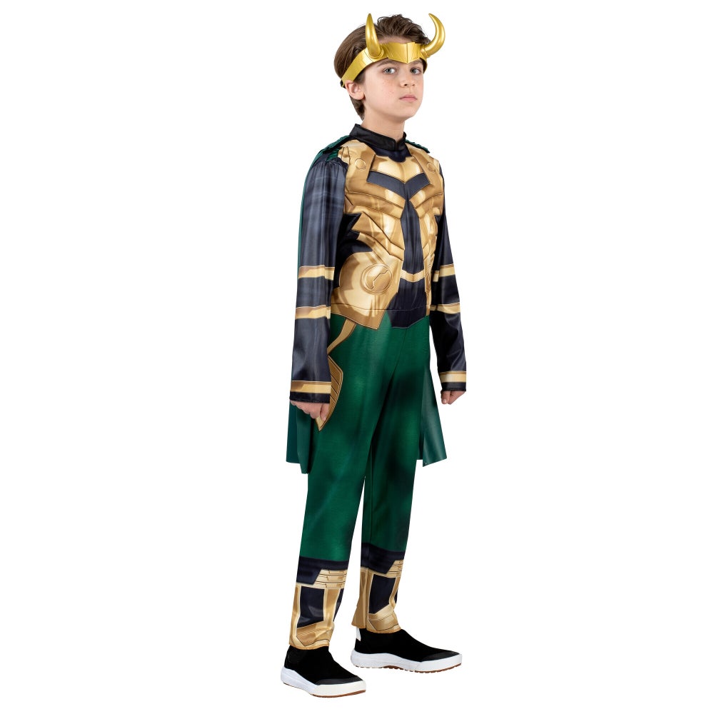 Loki Boys Deluxe Marvel Licensed Costume by Jazware Costumes only at  TeeJayTraders.com - Image 2