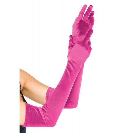 Extra Long Satin Gloves by Leg Avenue only at  TeeJayTraders.com - Image 2