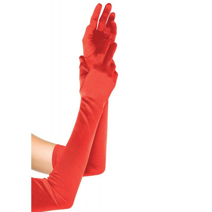 Extra Long Satin Gloves by Leg Avenue only at  TeeJayTraders.com - Image 3