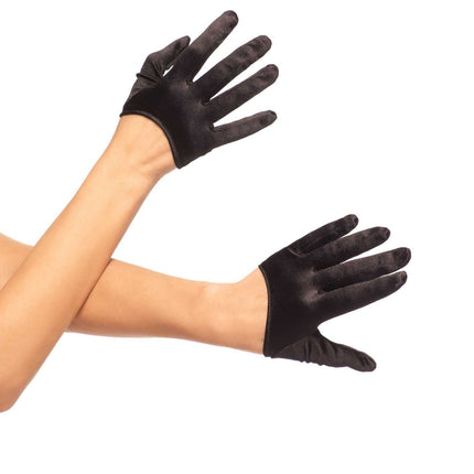 Mini Cropped Satin Gloves by Leg Avenue only at  TeeJayTraders.com