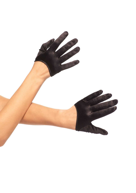 Mini Cropped Satin Gloves by Leg Avenue only at  TeeJayTraders.com