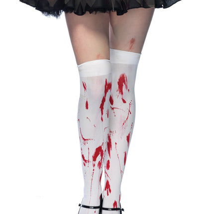 Bloody Zombie Thigh Highs by Leg Avenue only at  TeeJayTraders.com