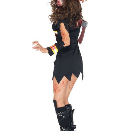 Zombie Firefighter Women Costume by Leg Avenue only at  TeeJayTraders.com - Image 2