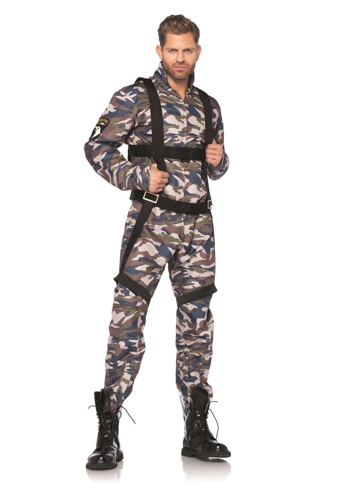 Paratrooper Men Army Soldier Camo Print Costume by Leg Avenue only at  TeeJayTraders.com