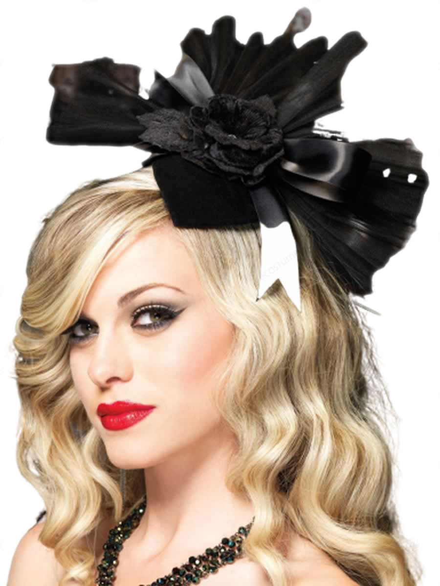 Bony Rose Velvet Fascinator Hair Clip by Leg Avenue only at  TeeJayTraders.com