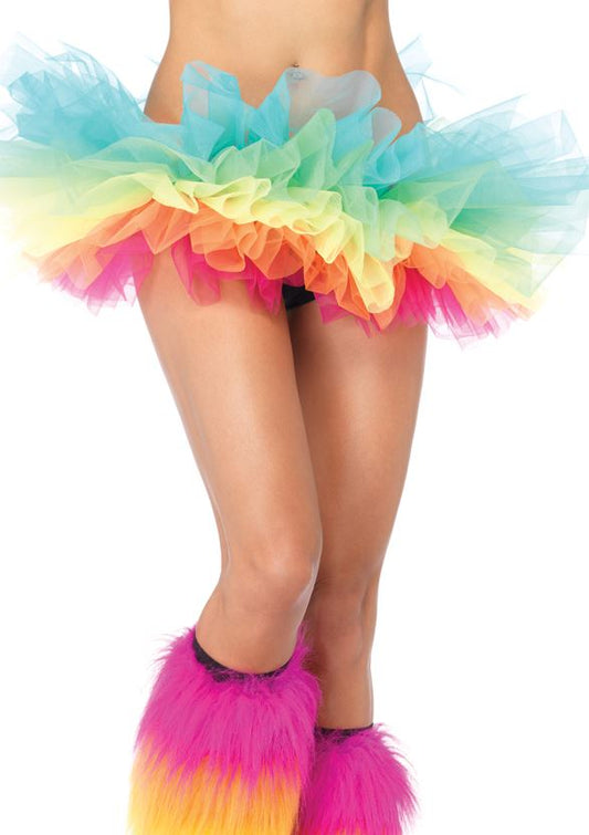 Women Rainbow Organza Tutu by Leg Avenue only at  TeeJayTraders.com