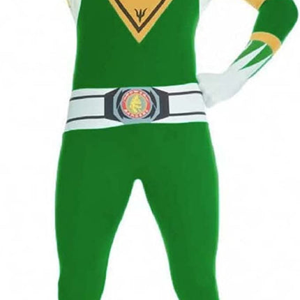Green Power Ranger Morphsuit Men Costume by Loftus Costumes only at  TeeJayTraders.com - Image 3