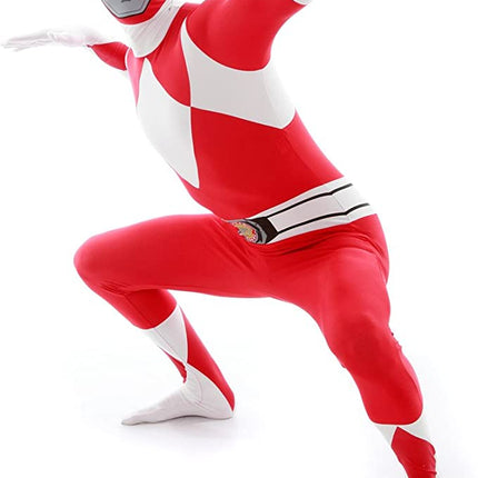 Red Power Ranger Morphsuit Men Costume by Loftus Costumes only at  TeeJayTraders.com - Image 2