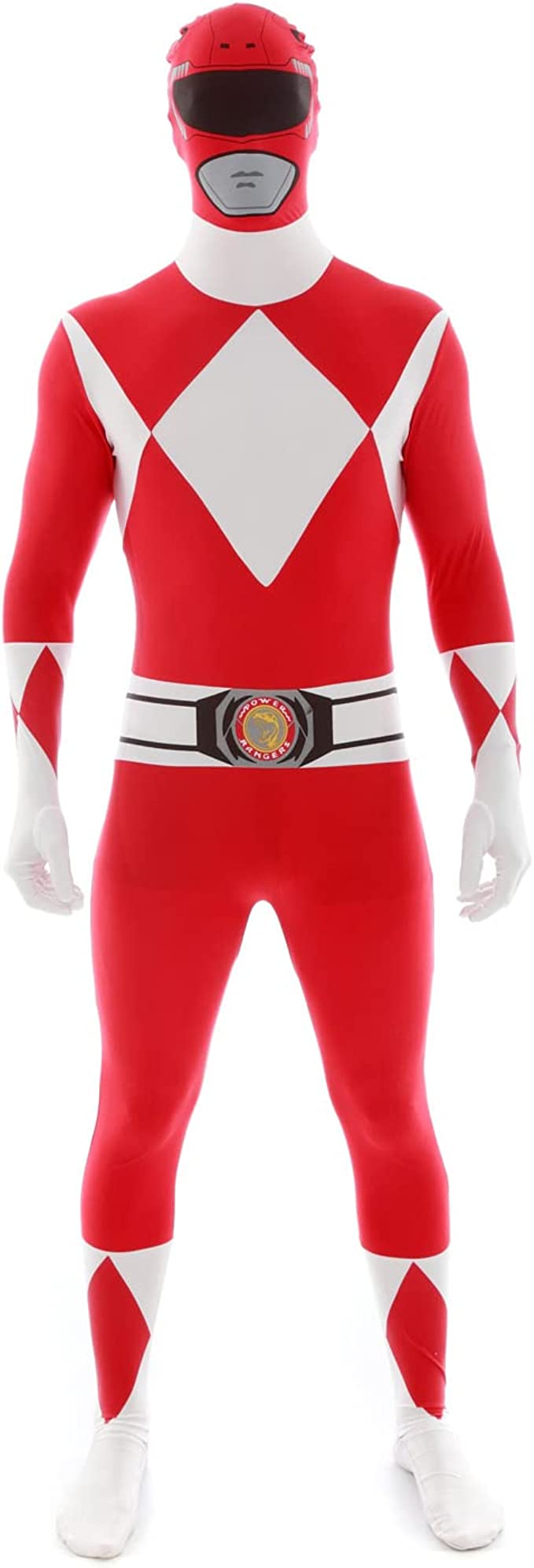 Red Power Ranger Morphsuit Men Costume by Loftus Costumes only at  TeeJayTraders.com