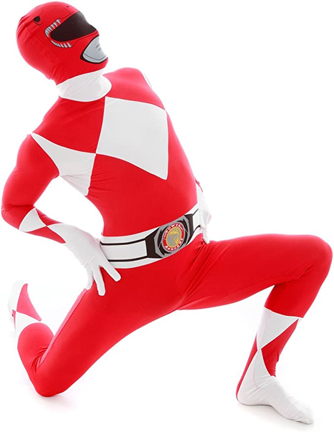 Red Power Ranger Morphsuit Men Costume by Loftus Costumes only at  TeeJayTraders.com - Image 3