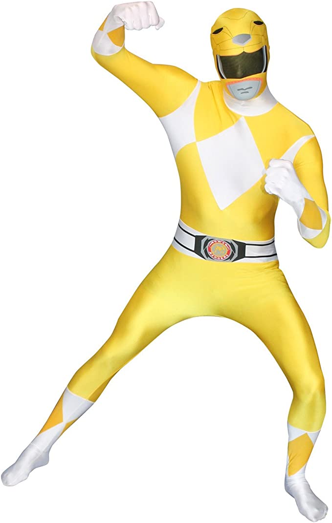 Yellow Power Ranger Morphsuit Man Costume by Loftus Costumes only at  TeeJayTraders.com - Image 3