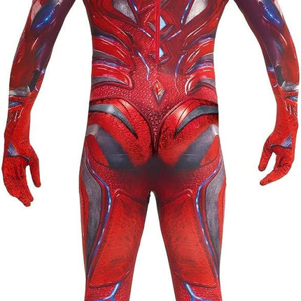 Movie Red Power Ranger Morphsuit Men Costume by Loftus Costumes only at  TeeJayTraders.com - Image 2