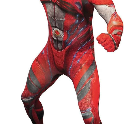 Movie Red Power Ranger Morphsuit Men Costume by Loftus Costumes only at  TeeJayTraders.com - Image 3