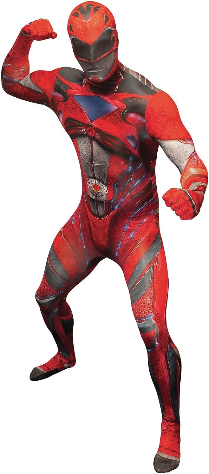 Movie Red Power Ranger Morphsuit Men Costume by Loftus Costumes only at  TeeJayTraders.com - Image 3