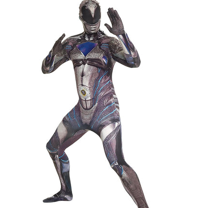 Movie Black Power Ranger Morphsuit Men Costume by Loftus Costumes only at  TeeJayTraders.com