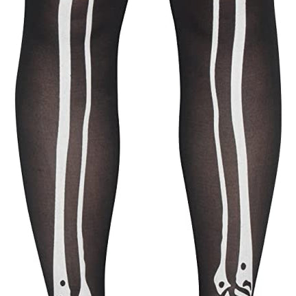 Skeleton Bone Legs Print Woman Pantyhose by Loftus Costumes only at  TeeJayTraders.com