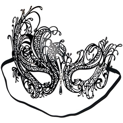 Jewel Metal Masquerade Laser Cut Half Mask by Loftus Costumes only at  TeeJayTraders.com