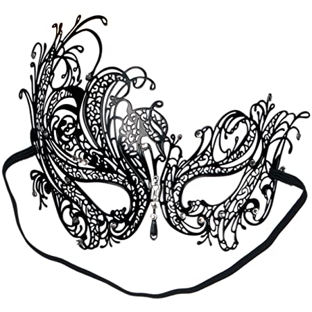 Jewel Metal Masquerade Laser Cut Half Mask by Loftus Costumes only at  TeeJayTraders.com