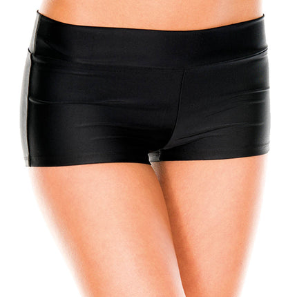 Stretched Booty Woman Shorts Black by Music Legs only at  TeeJayTraders.com